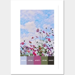 Wildflower Power Color Palette [Rectangles] Posters and Art